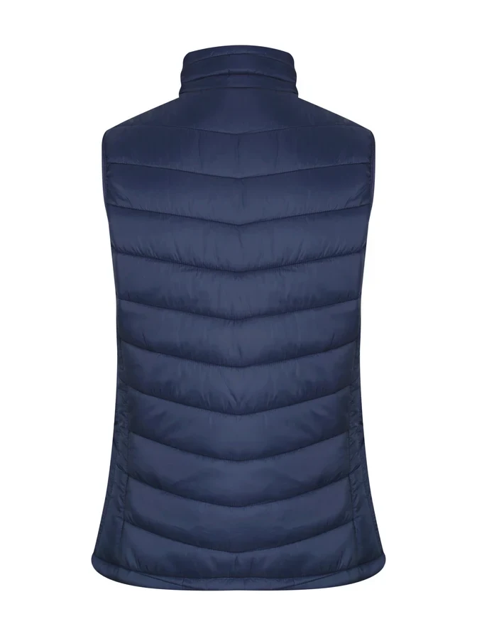 Snowy Lady Vests in Navy – back view