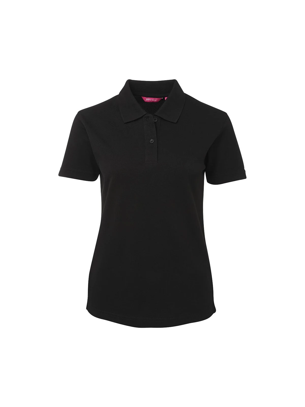 Ladies 210 Polo in Black – front view