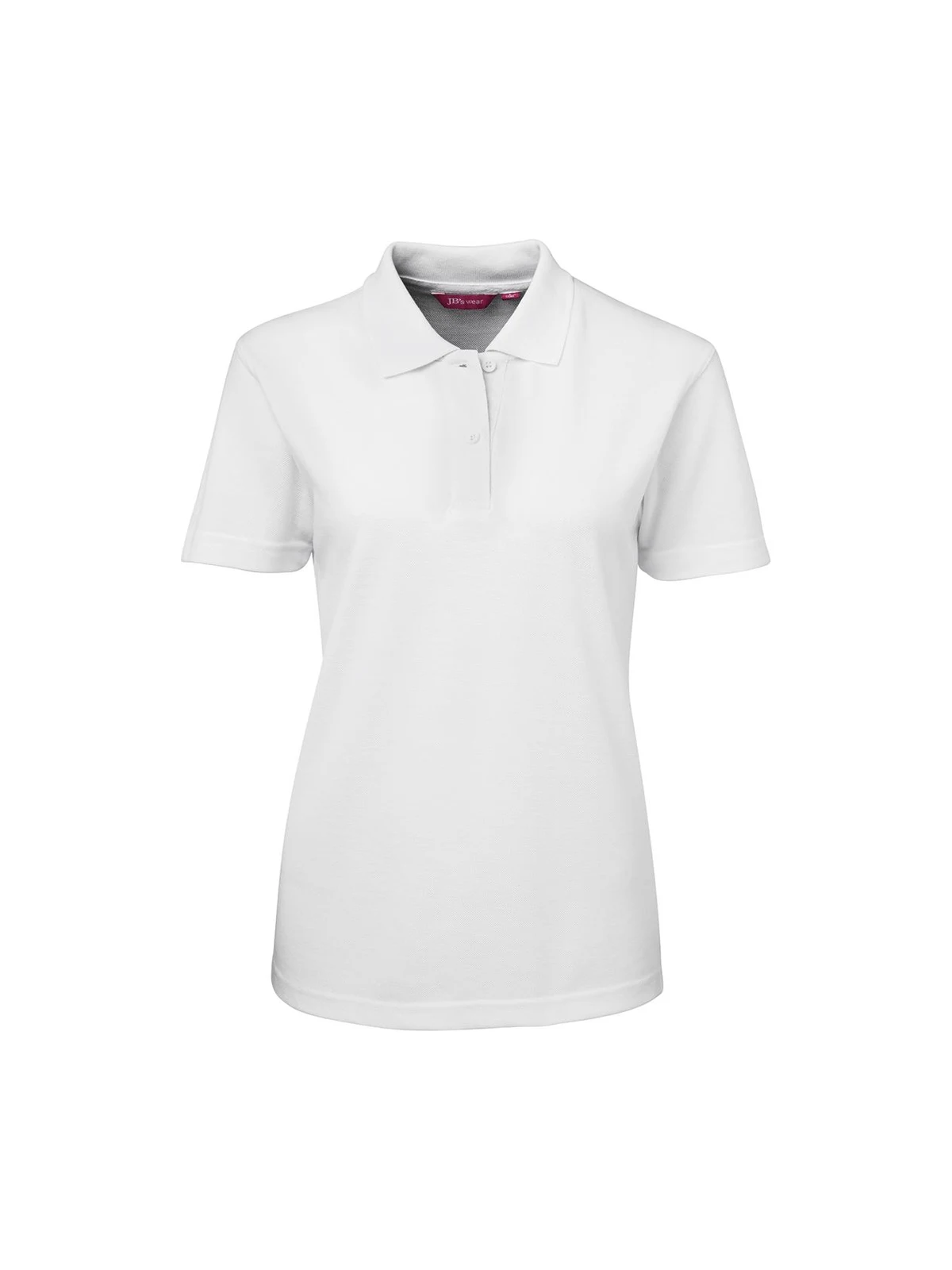 Ladies 210 Polo in White – front view