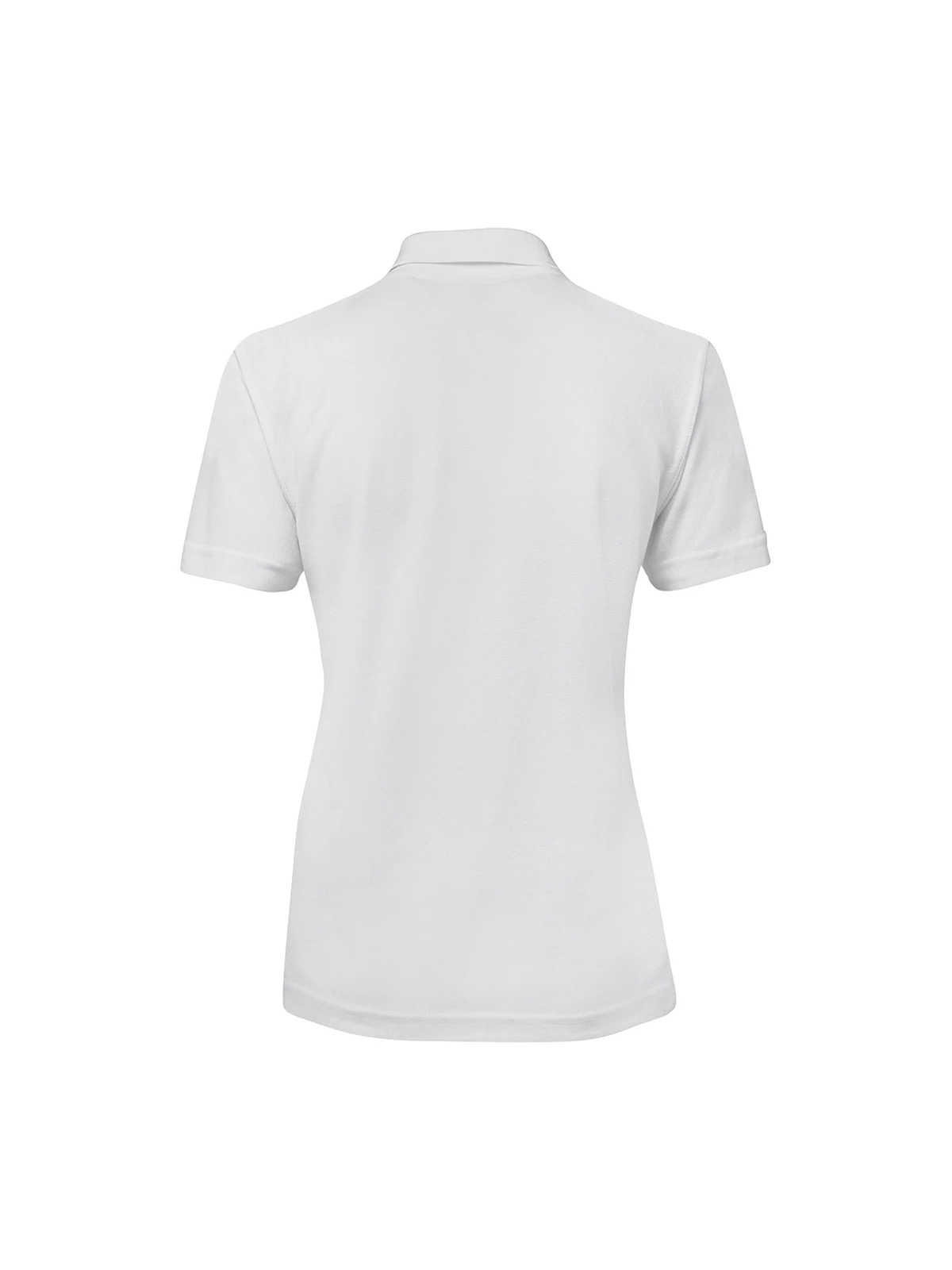 Ladies 210 Polo in White – back view