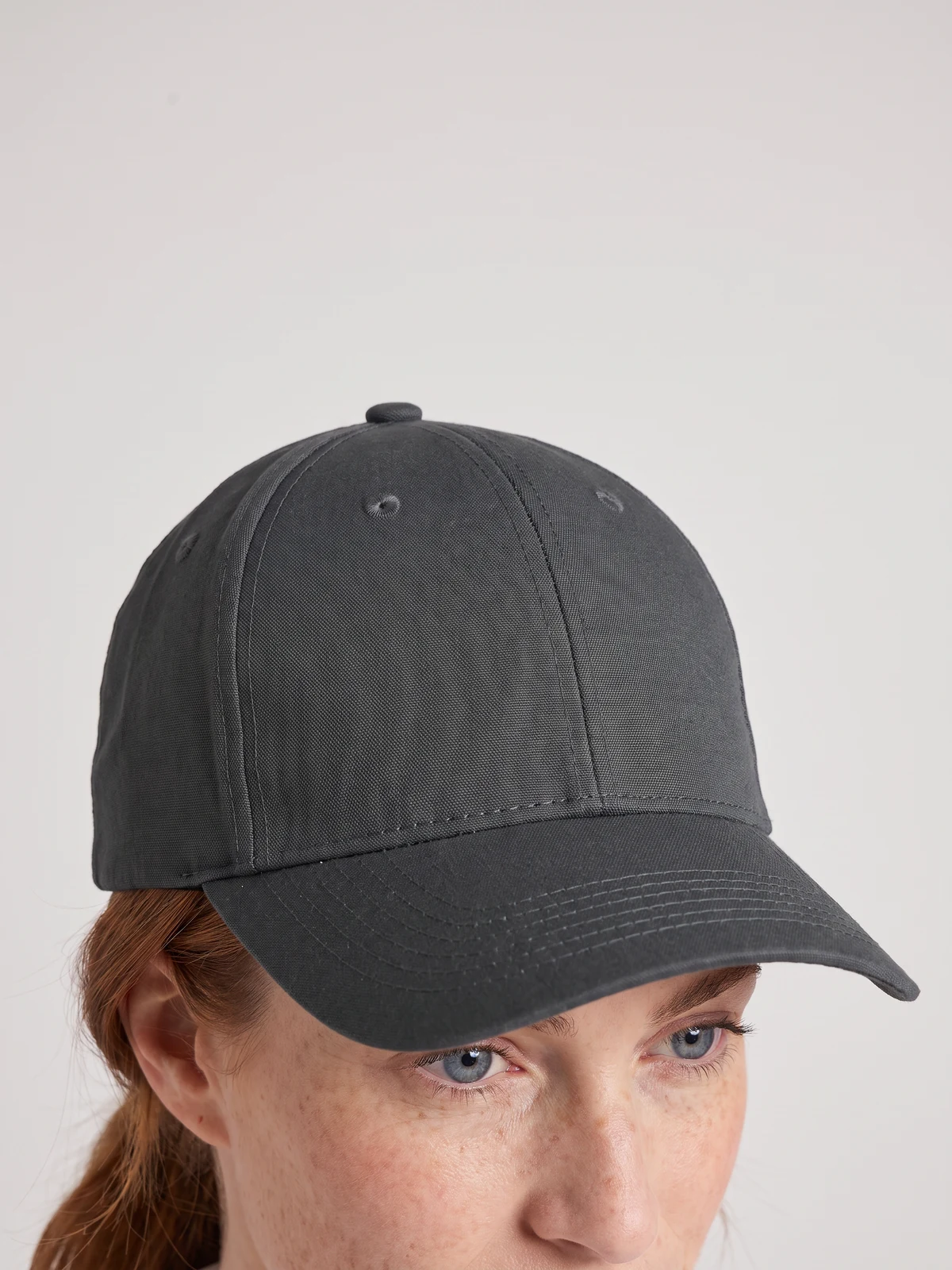 Recycled Breathable Poly Twill Cap – close-up detail