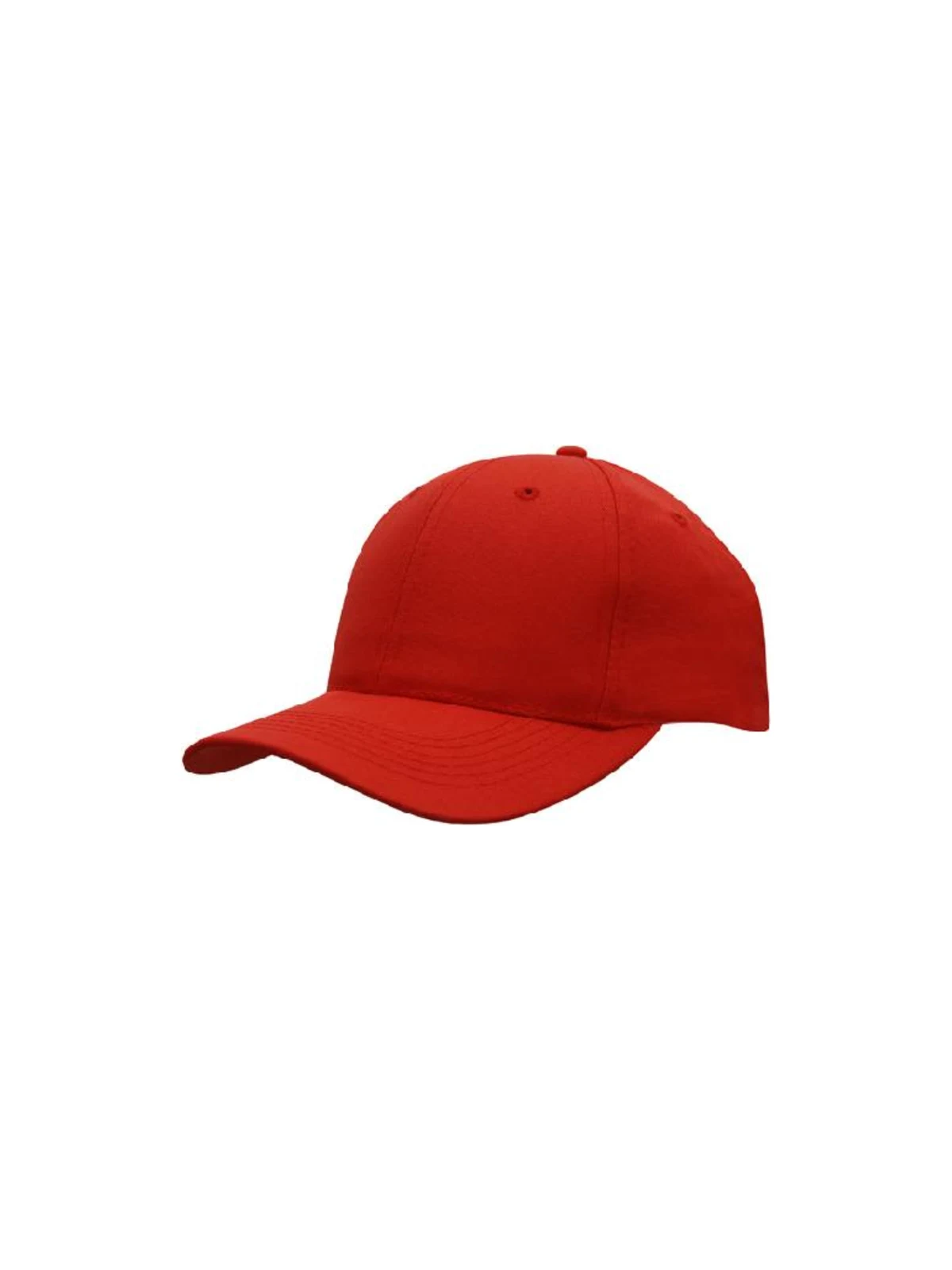 Recycled Breathable Poly Twill Cap in Red