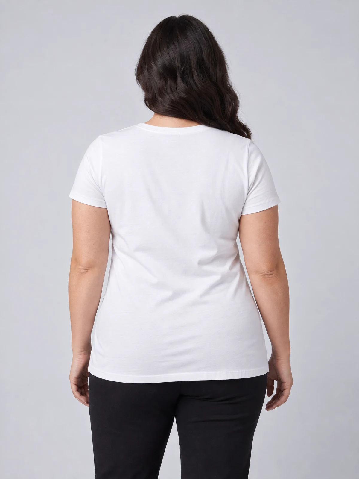 Women's Maple Tee in White – back view