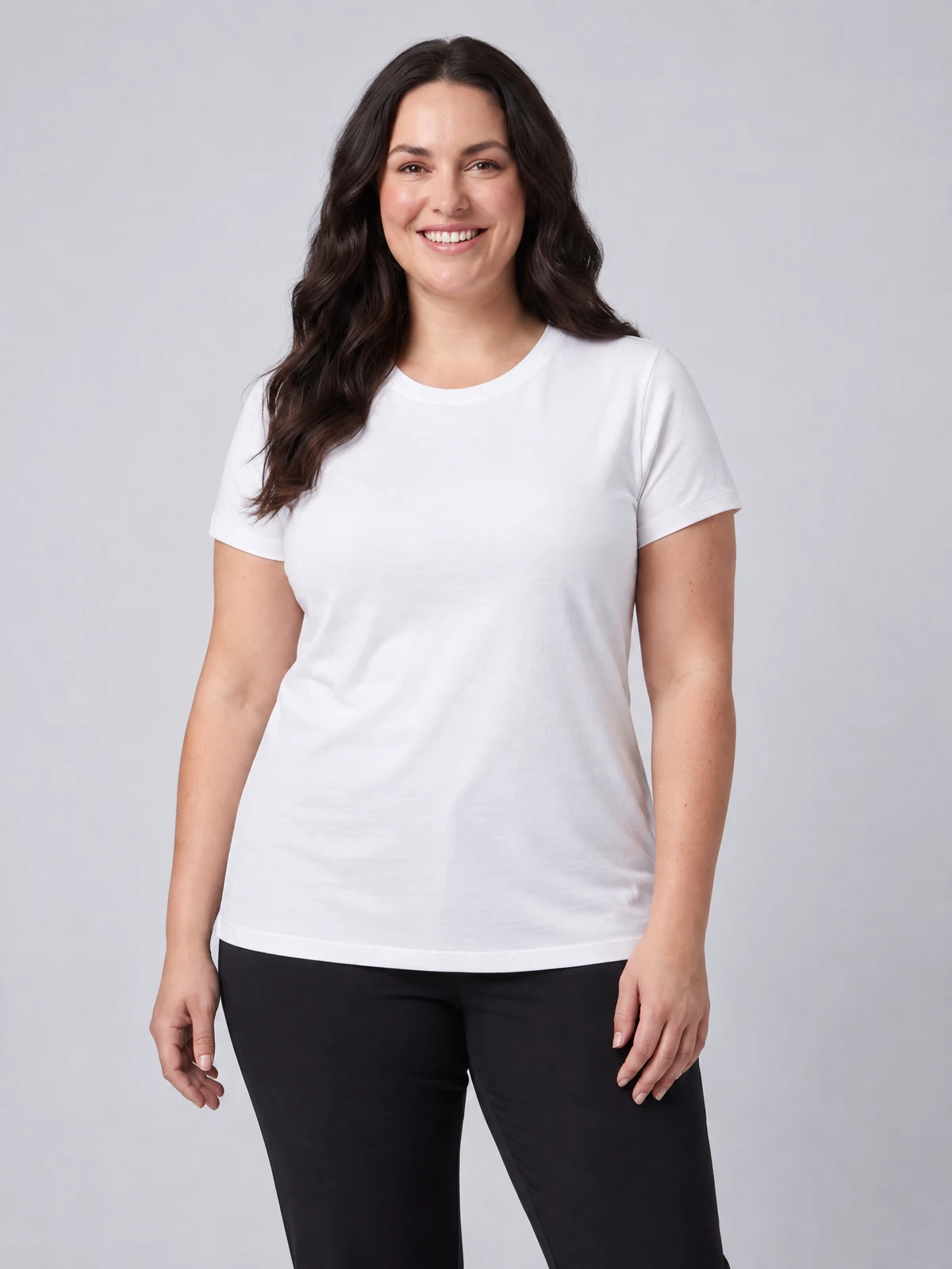 Women's Maple Tee in White – front view