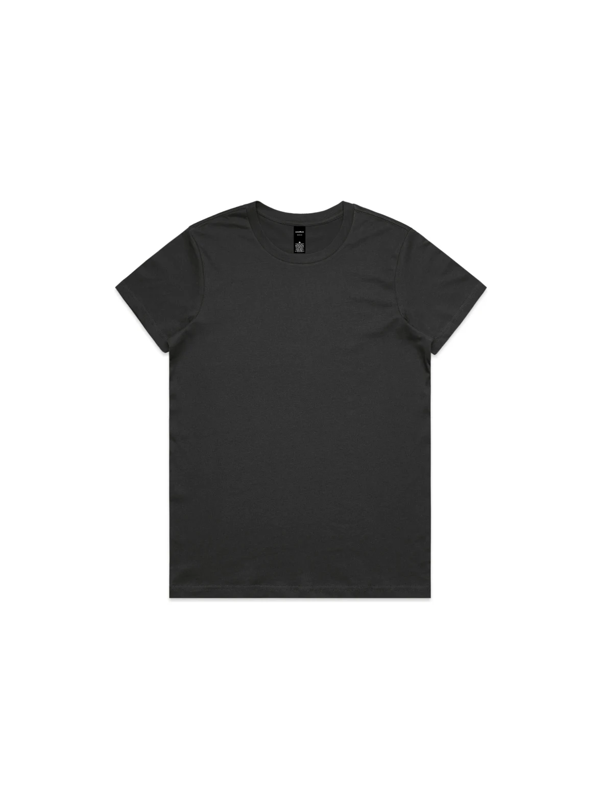 Women's Maple Tee in Coal – front view
