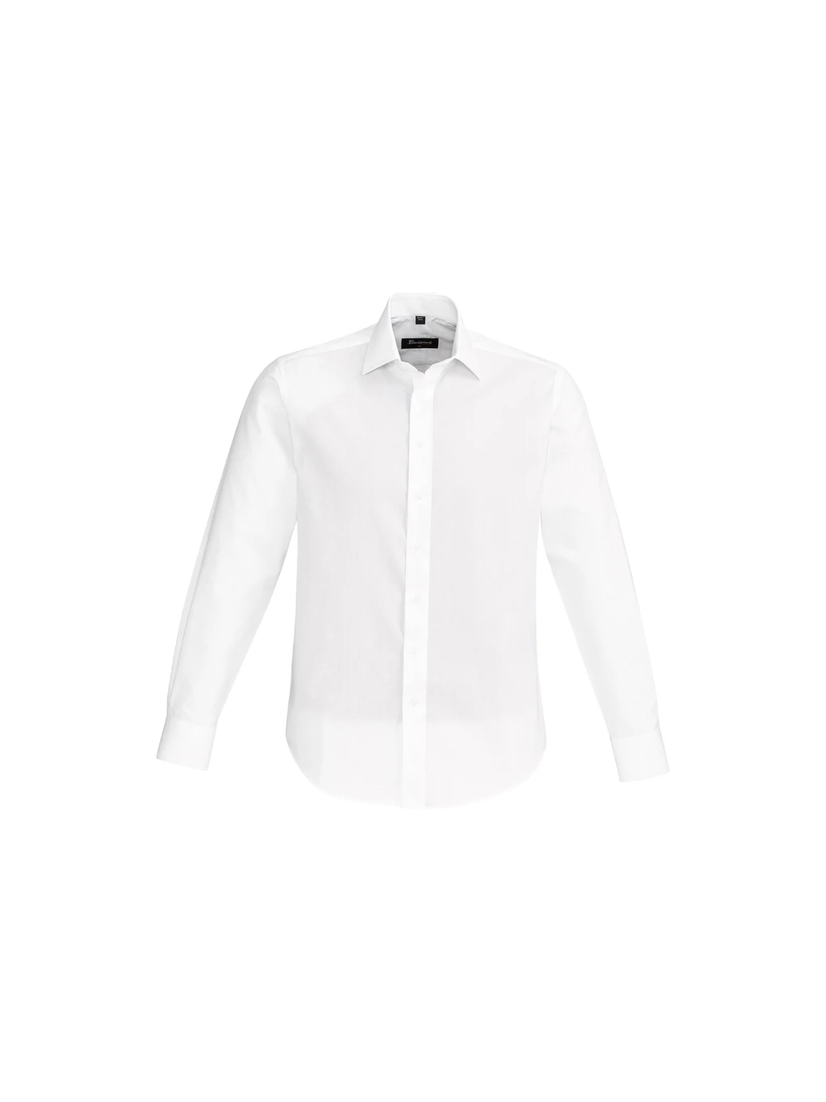 Mens Hudson L/S Shirt in White – front view