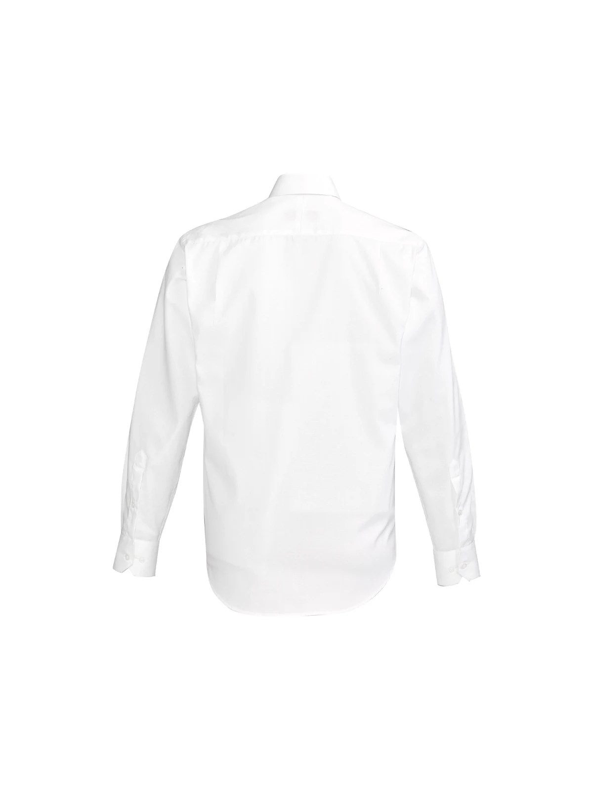 Mens Hudson L/S Shirt in White – back view