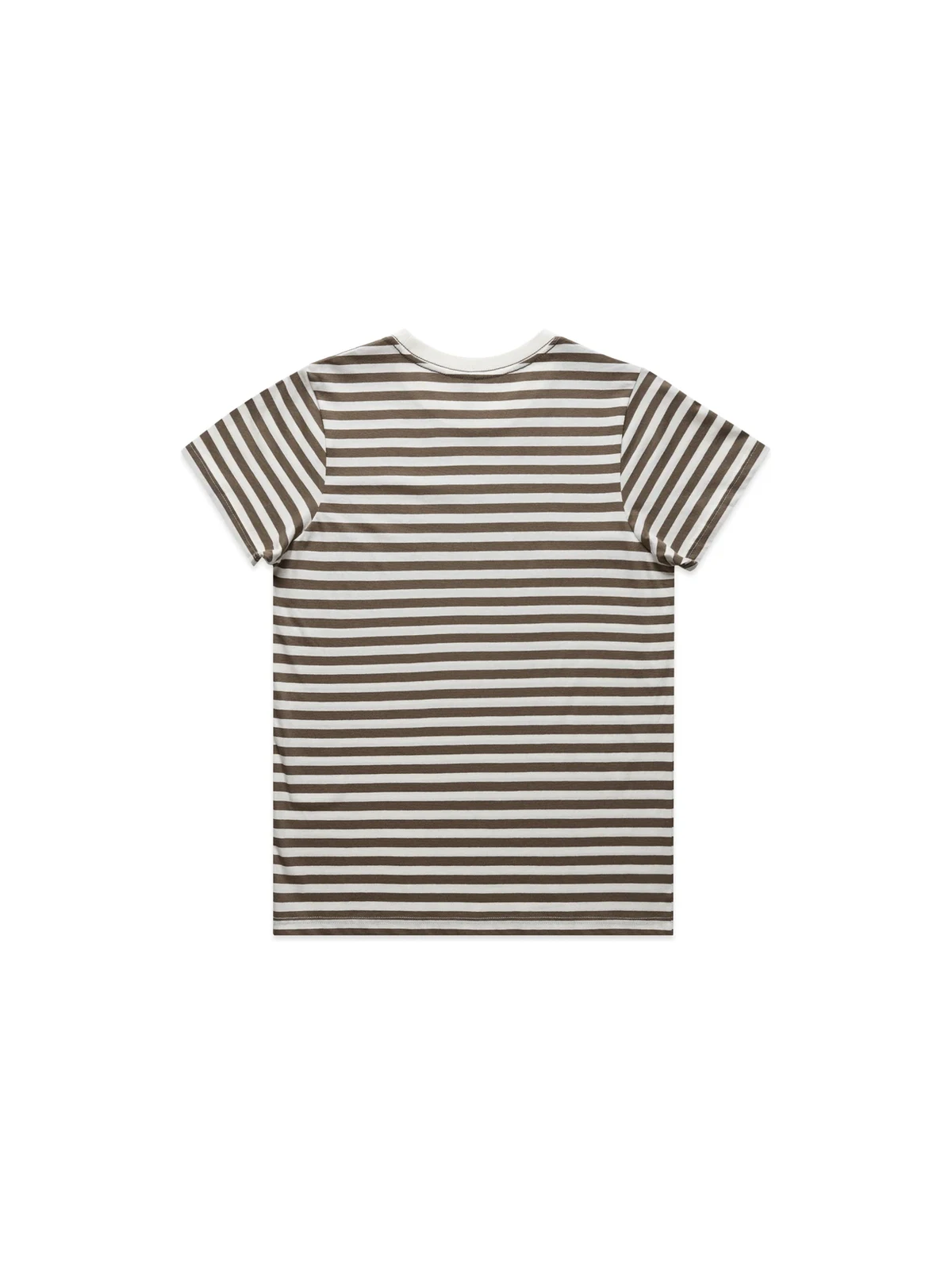 Women's Maple Stripe Tee in Natural/Walnut – back view