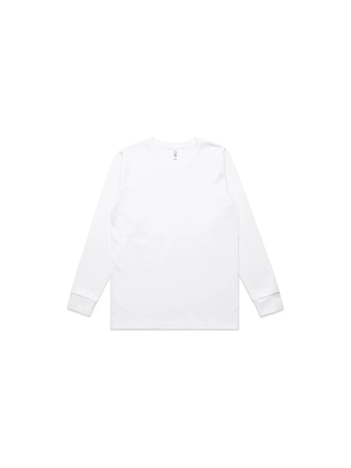 Women's Classic L/S Tee in White – front view