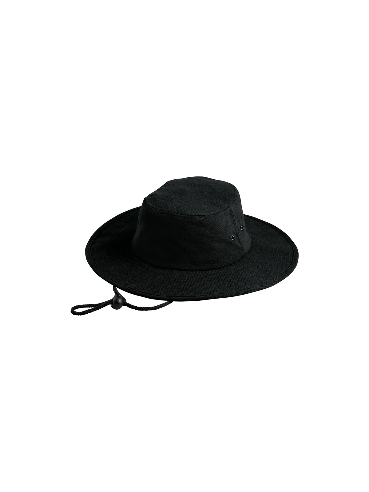 Surf Hat in Black – front view