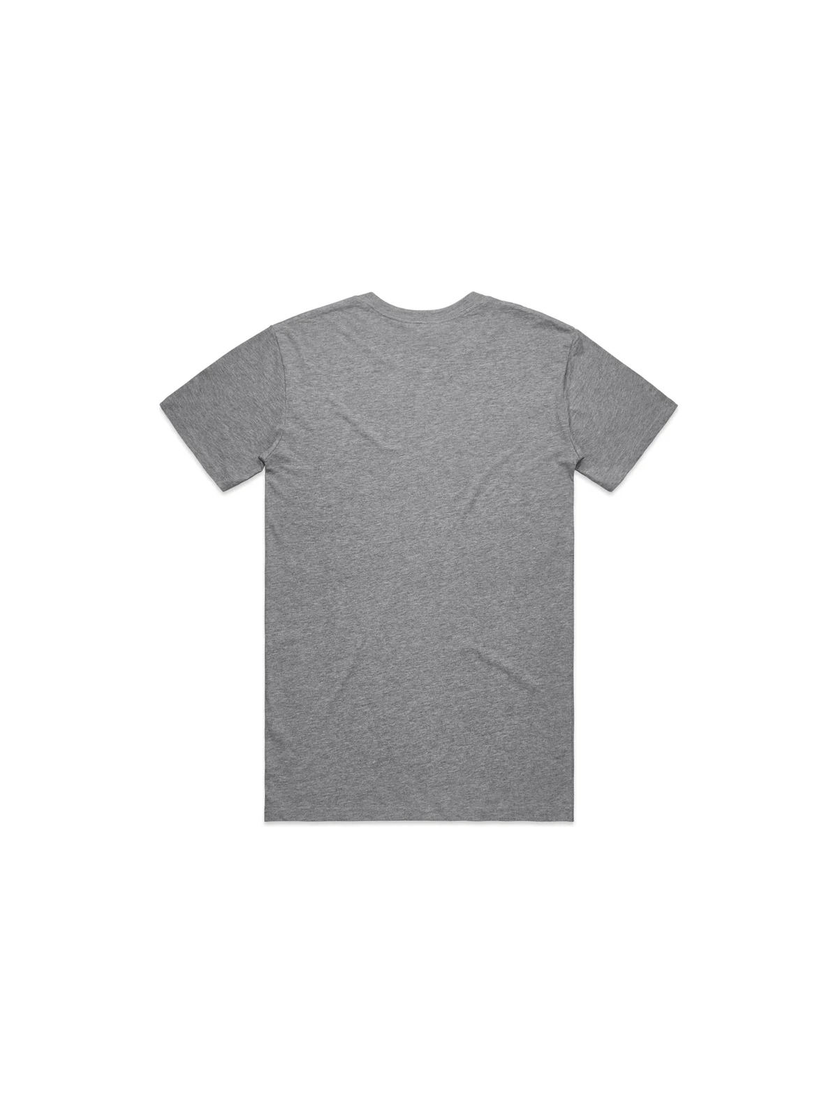 Men's Staple Organic Tee in Grey Marle – back view