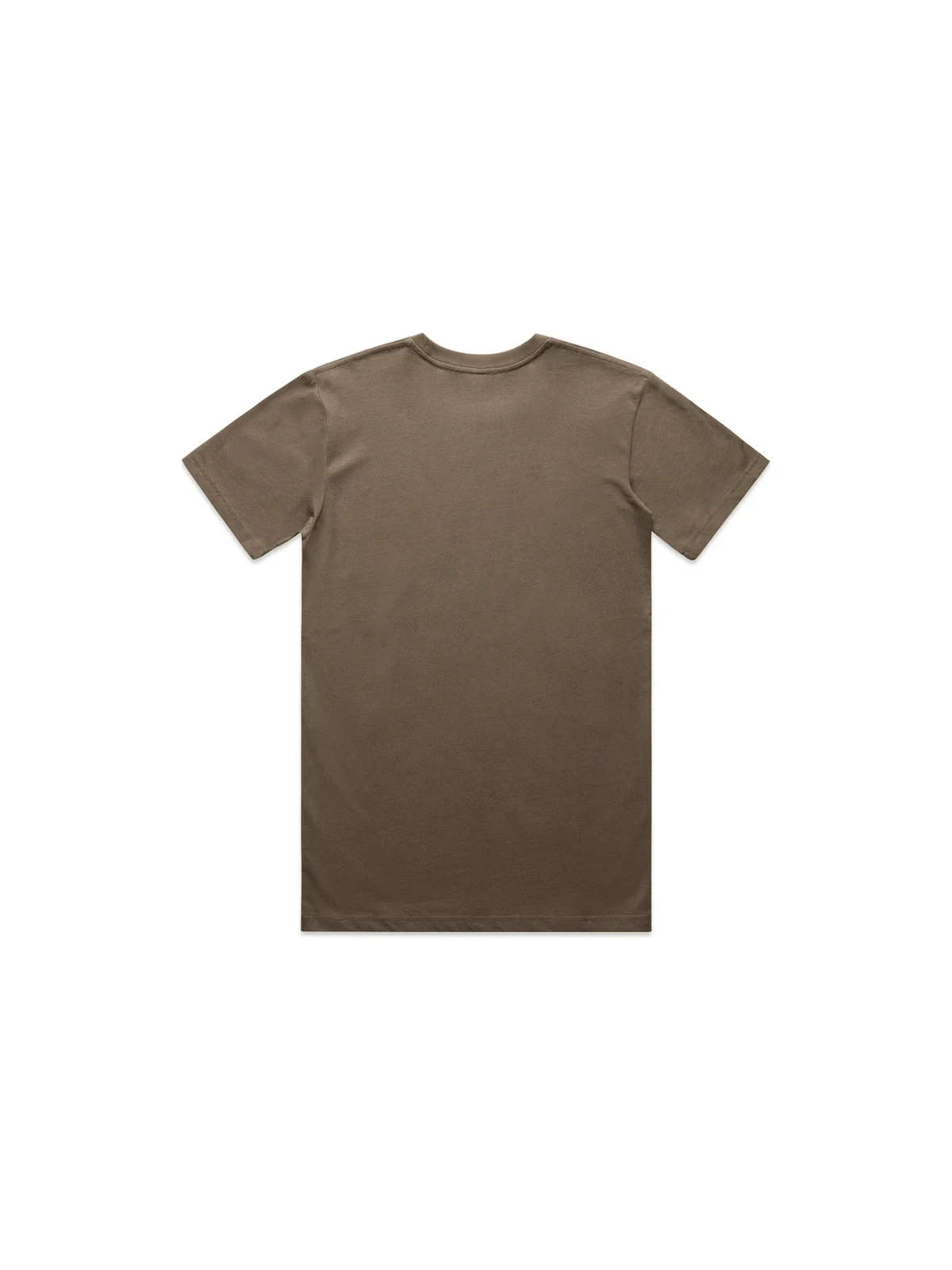 Men's Staple Organic Tee in Walnut – back view