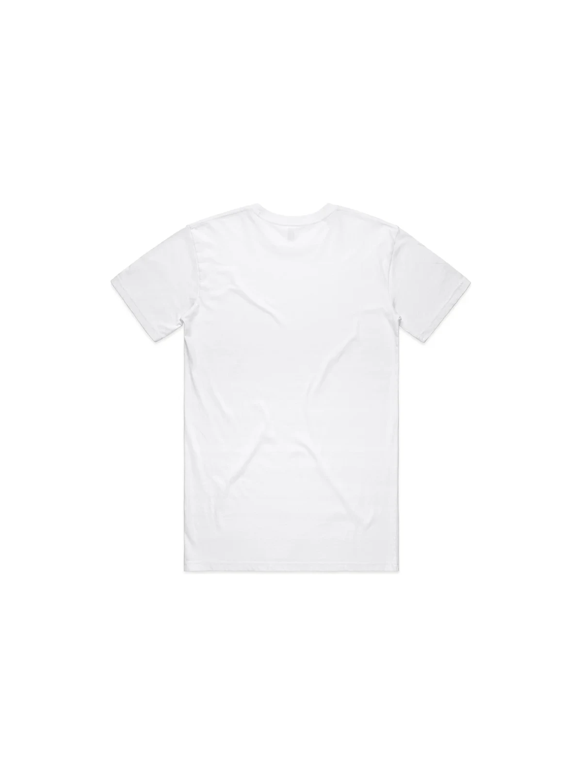 Men's Staple Organic Tee in White – back view