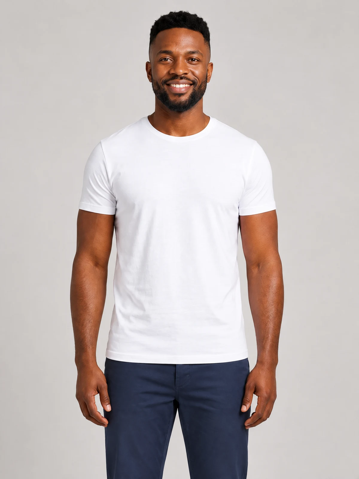 Men's Classic Tee in White – front view