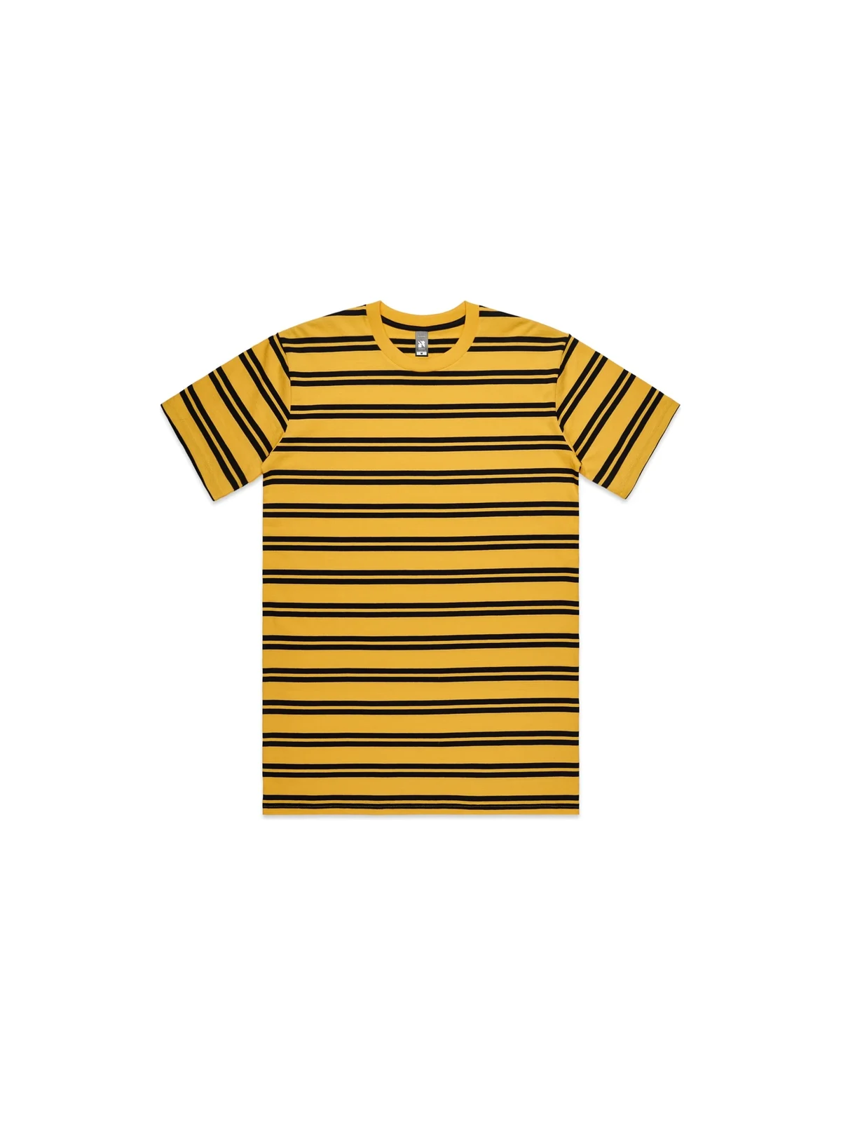 Men's Classic Stripe Tee in Yellow/Black – front view