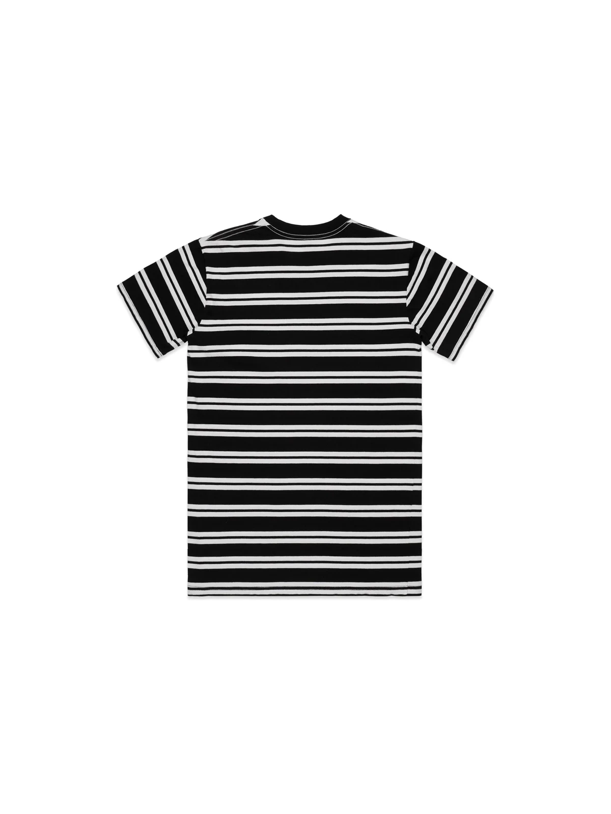 Men's Classic Stripe Tee in Black/White – back view