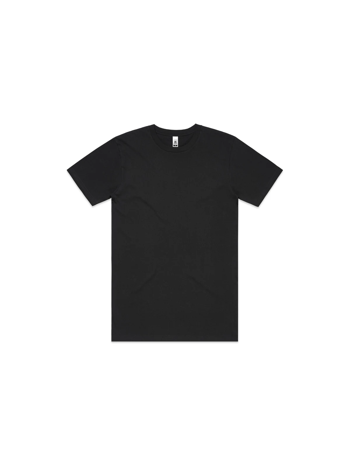 Men's Block Tee in Black – front view