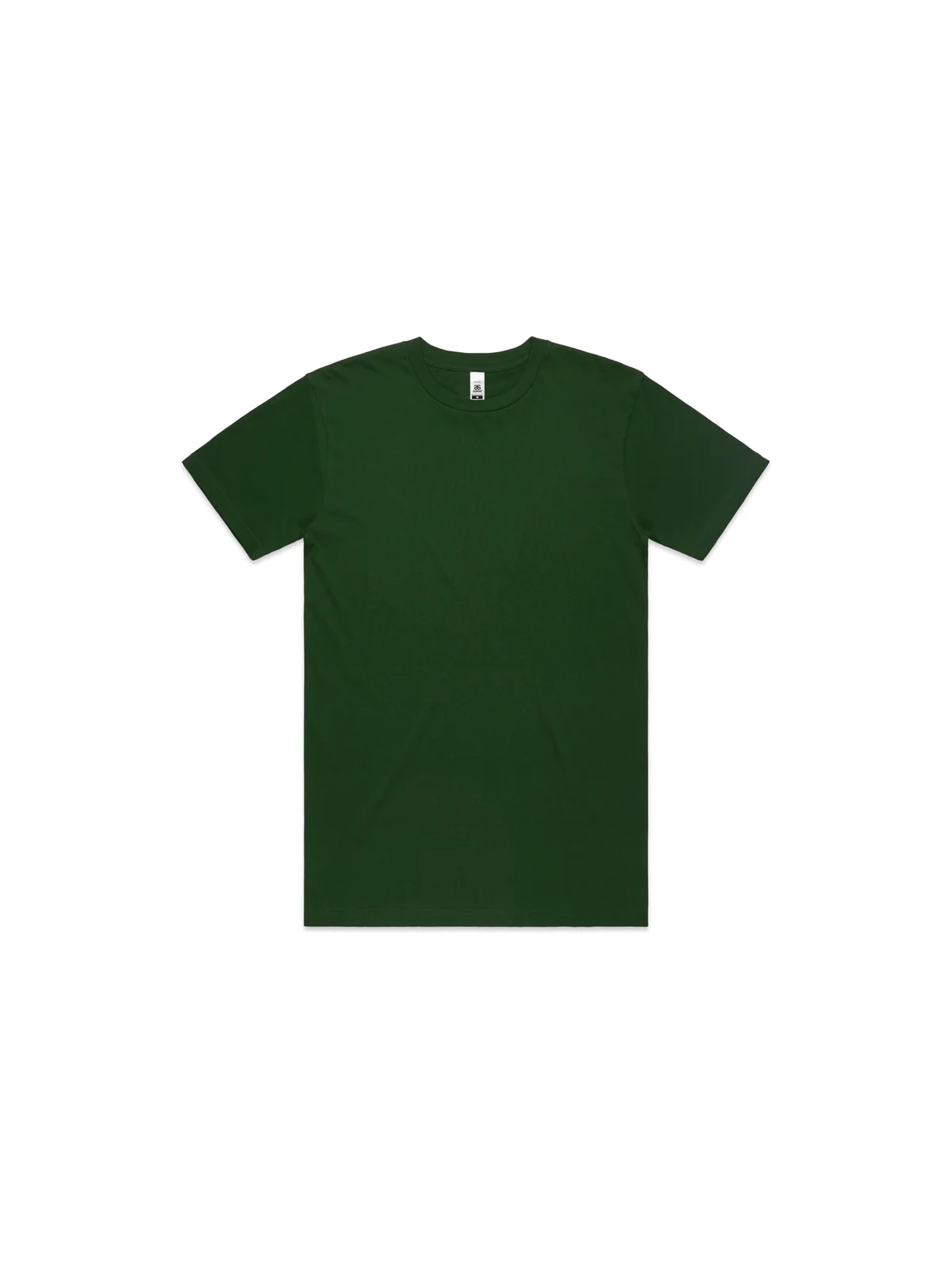 Men's Block Tee in Forest Green – front view