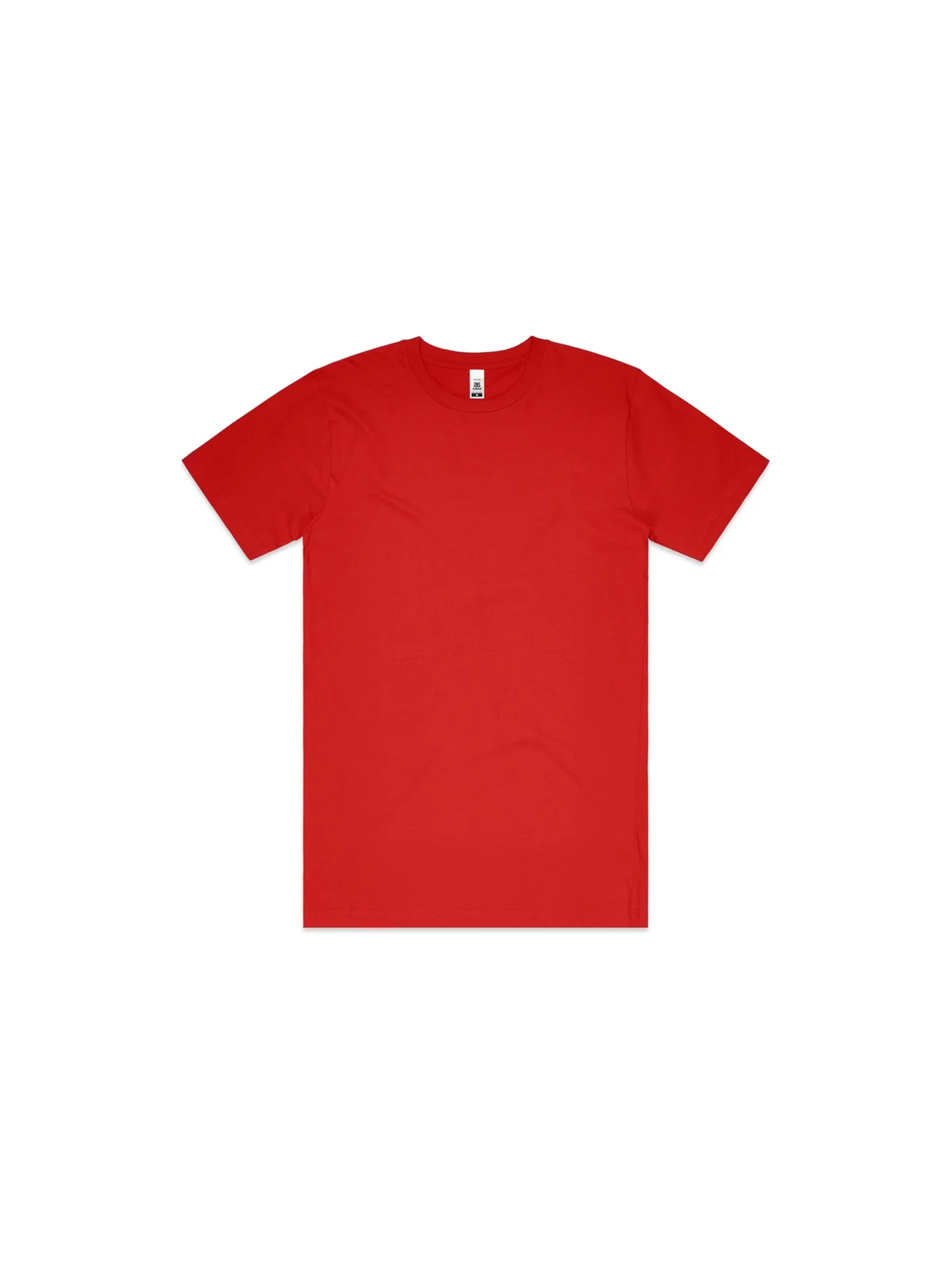 Men's Block Tee in Red – front view