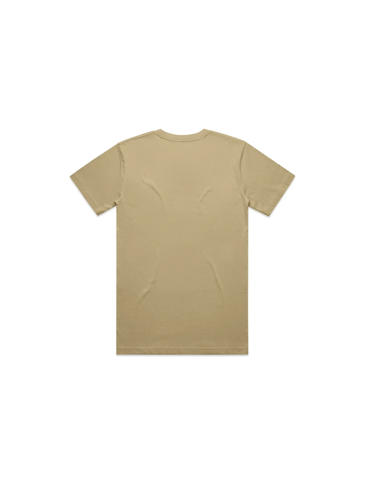 Men's Block Tee in Khaki – back view