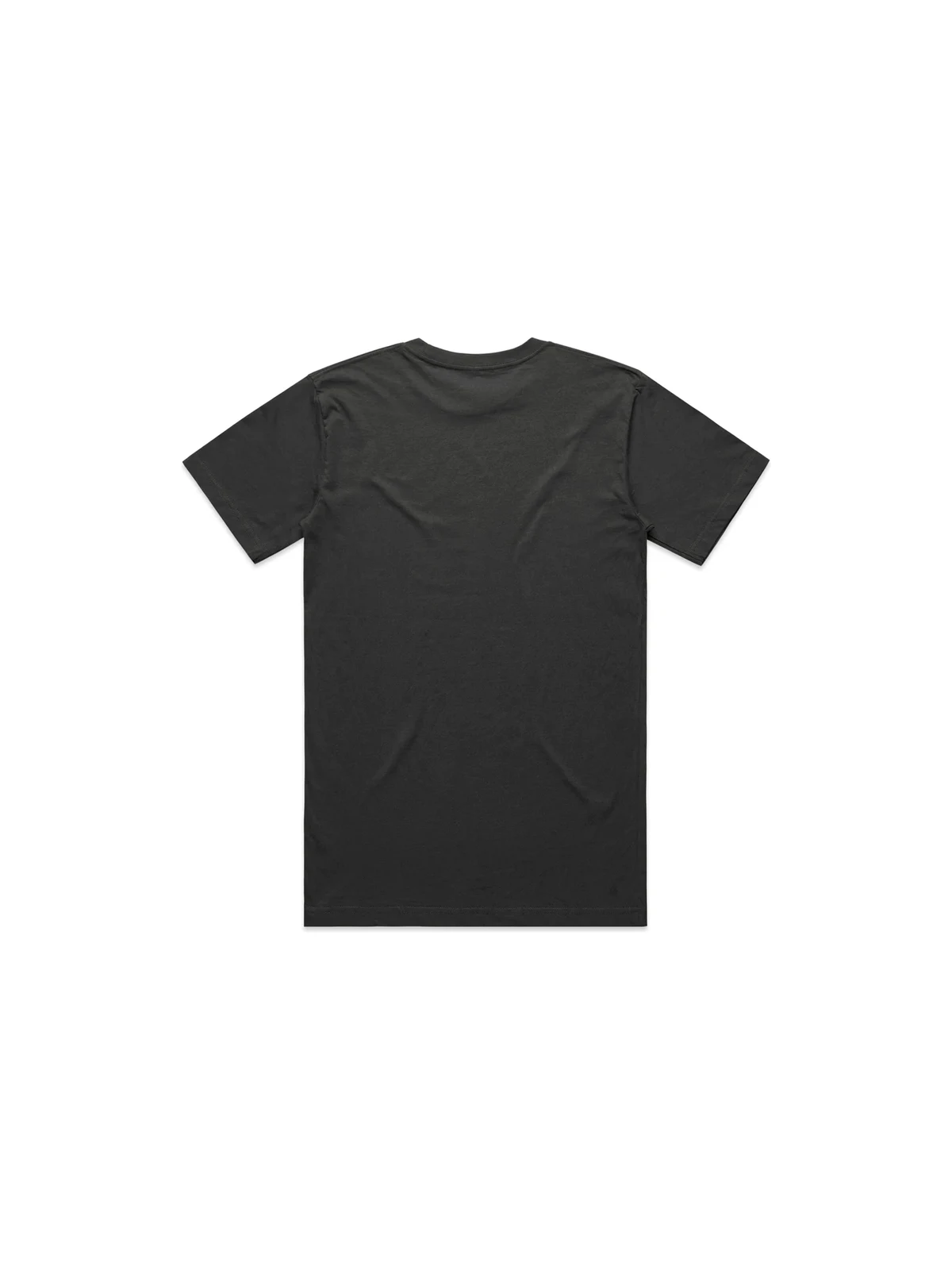 Men's Block Tee in Coal – back view