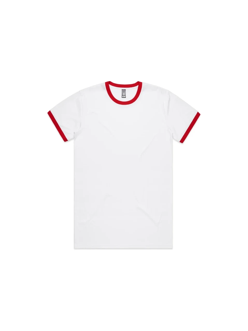 Men's Ringer Tee in White/Red – front view