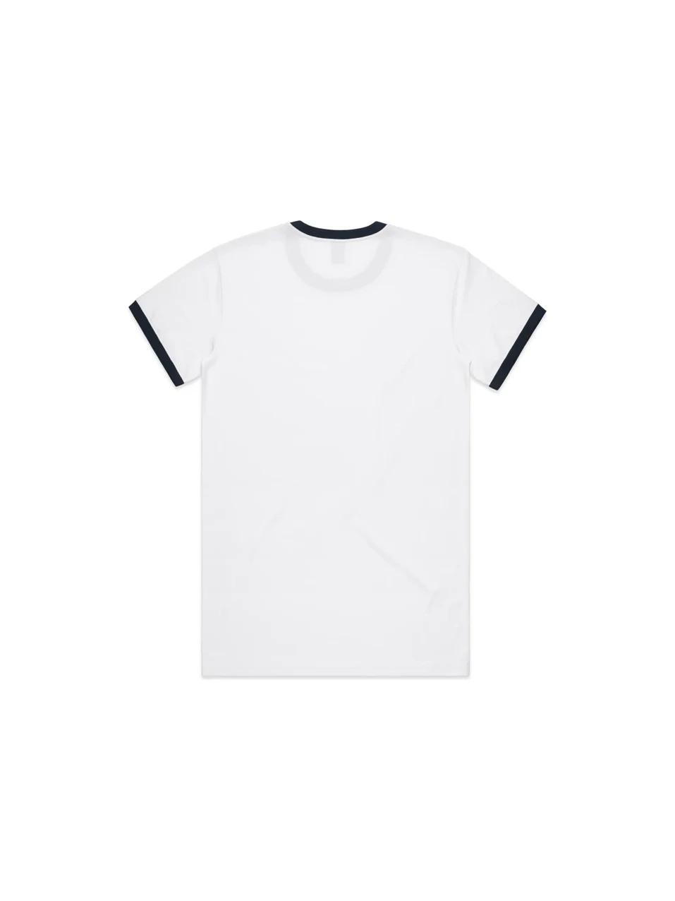 Men's Ringer Tee in White/Black – back view