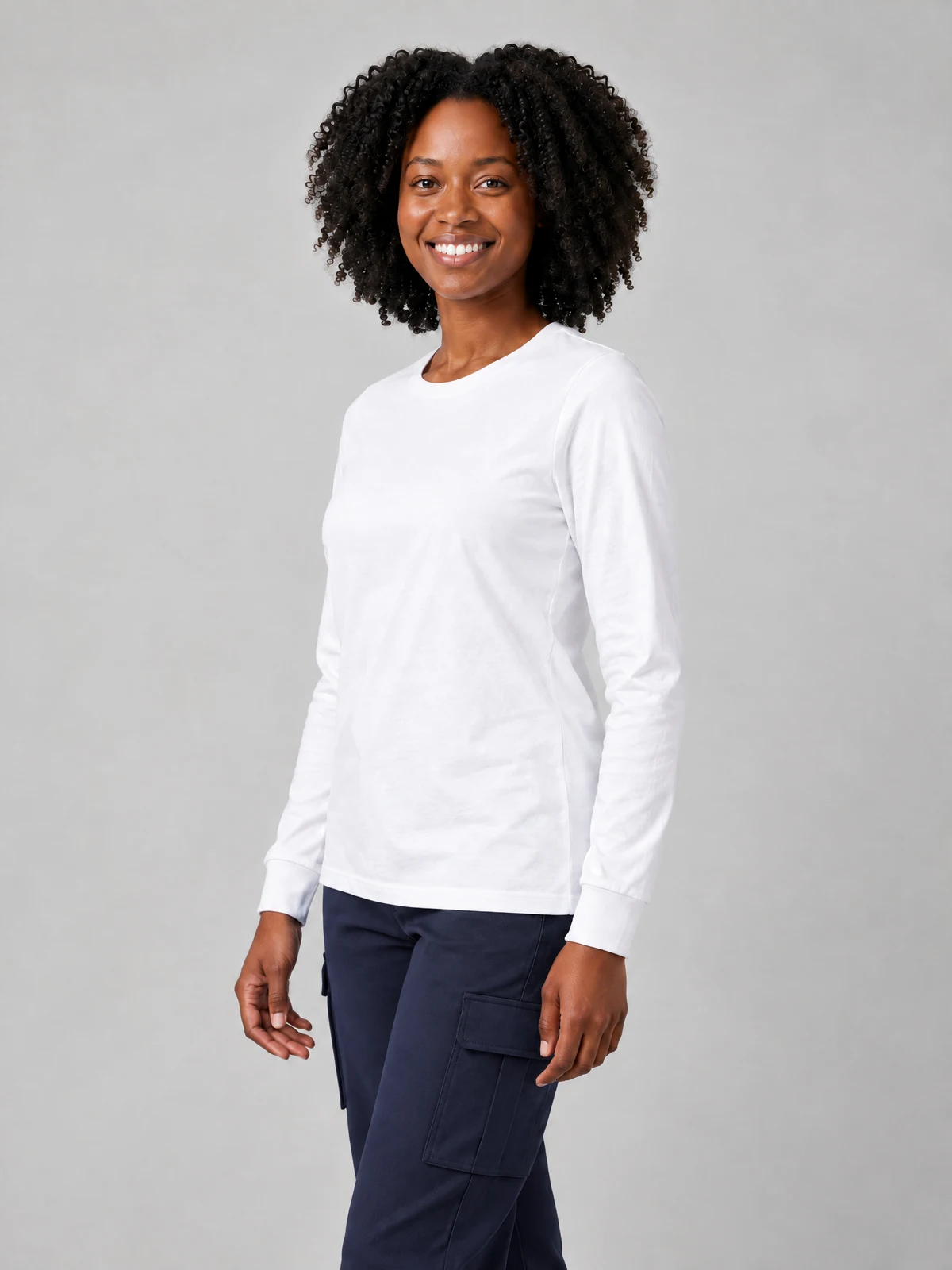 Classic L/S Tee – side view