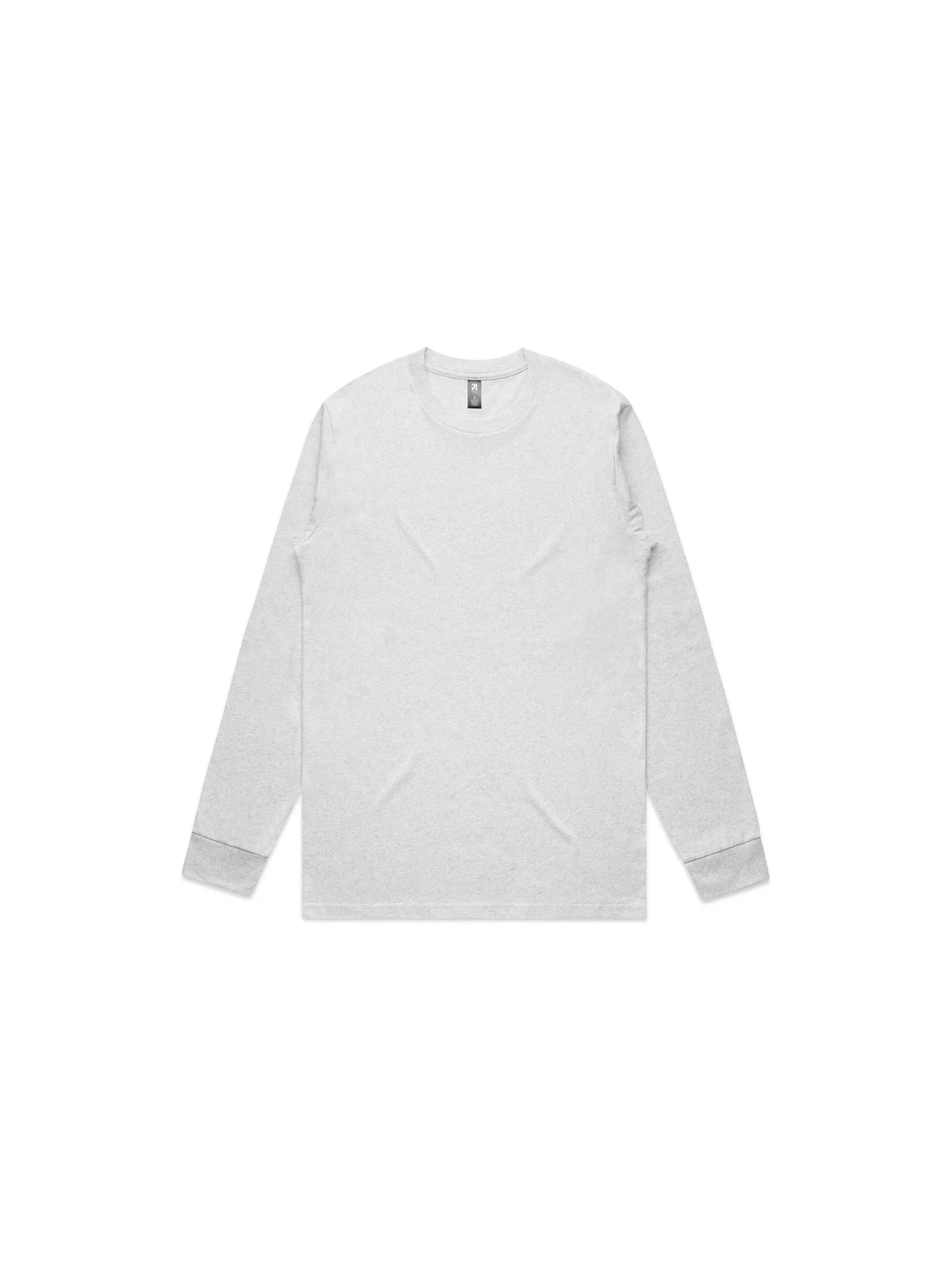 Classic L/S Tee in White Marle – front view