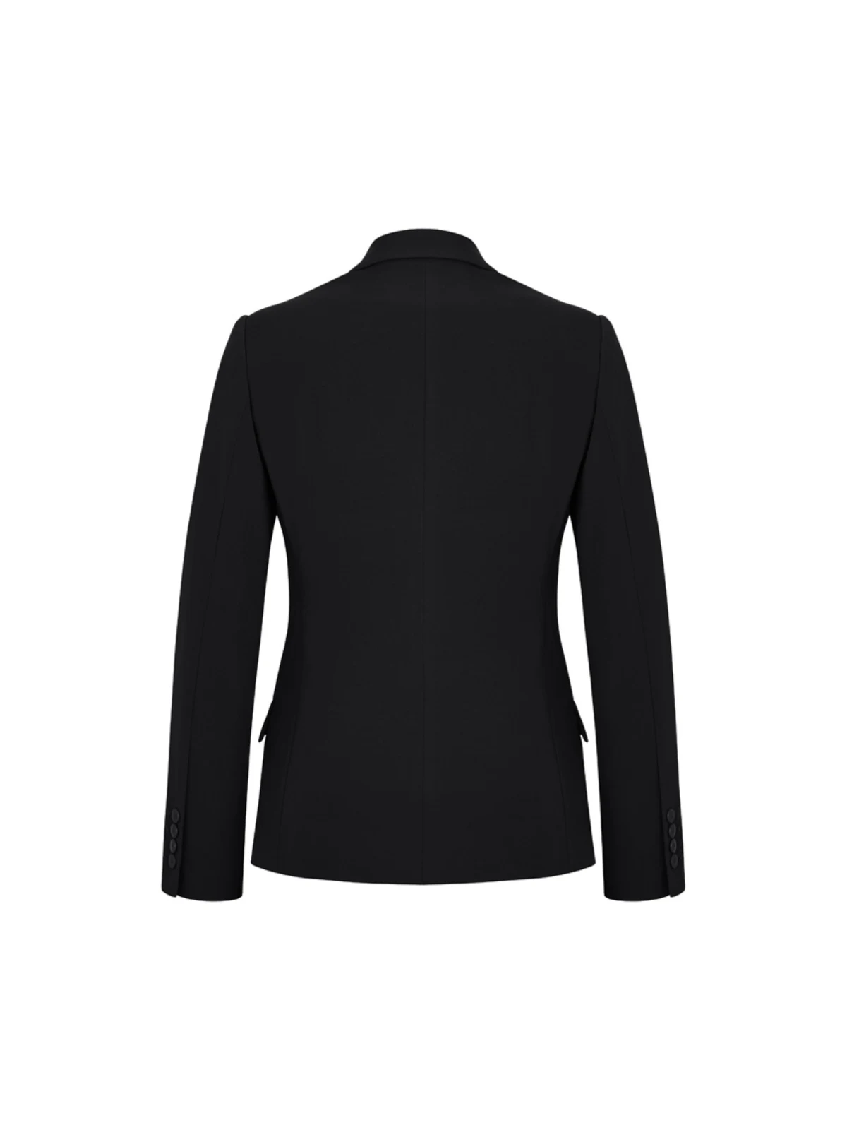 Siena Women's Mid Length Jacket in Black – back view