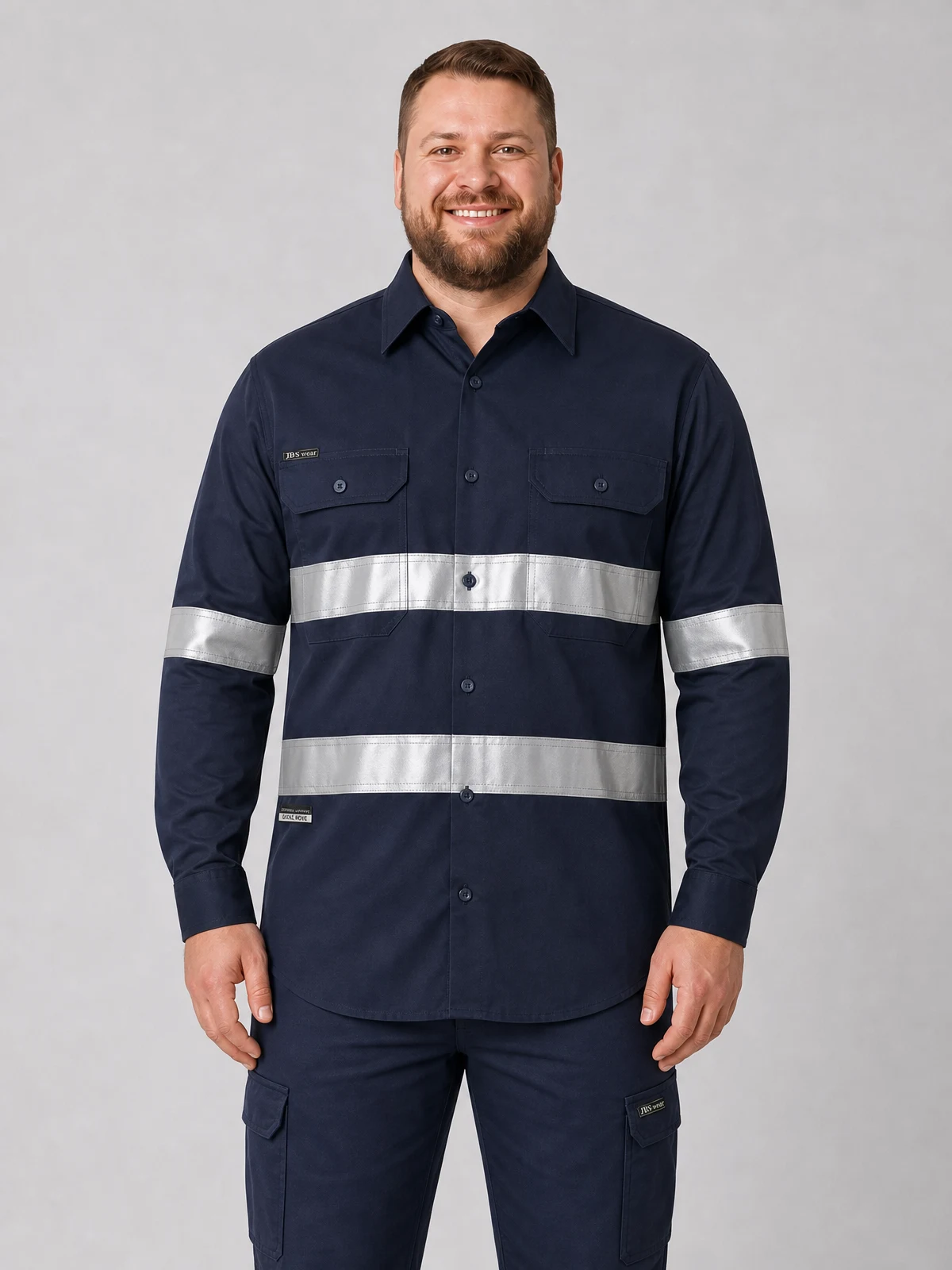L/S 190g Shirt With 3m Tape – front view