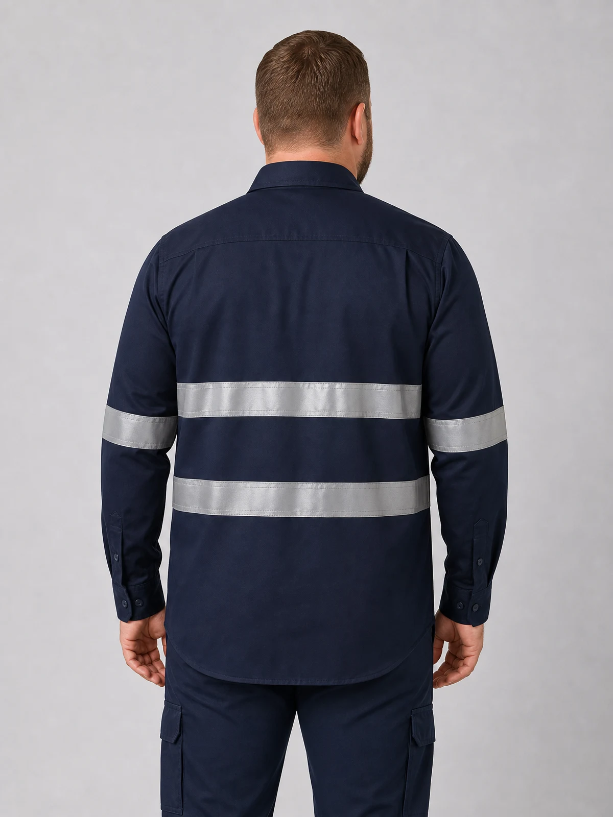 L/S 190g Shirt With 3m Tape – back view