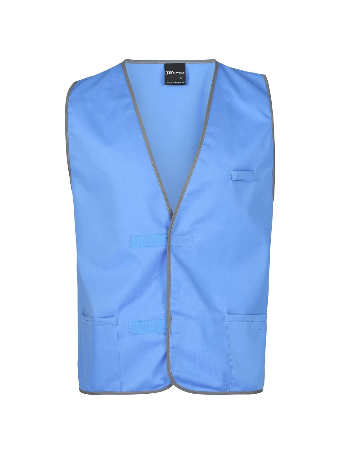Fluro Vest in Light Blue – front view