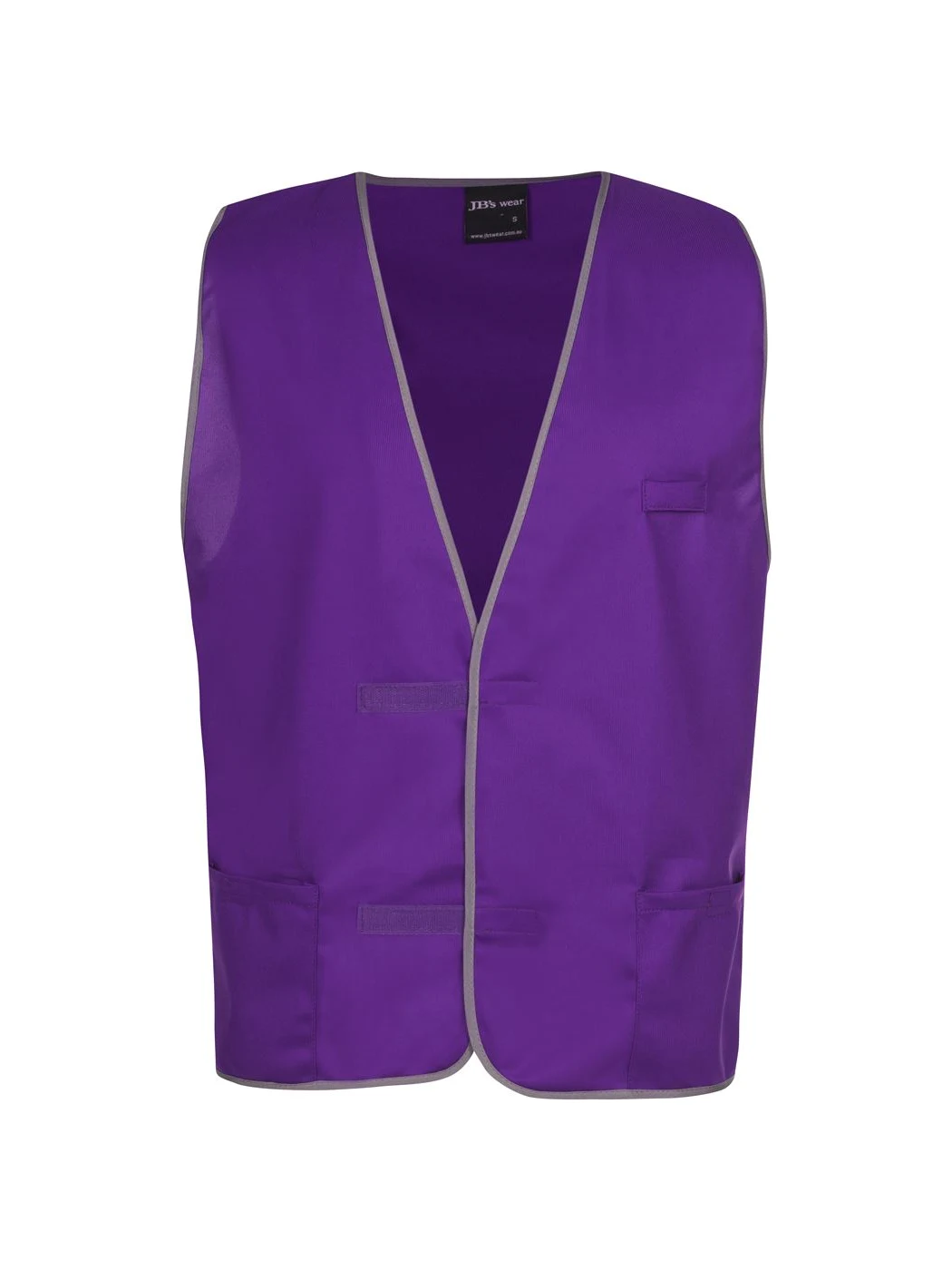 Fluro Vest in Purple – front view
