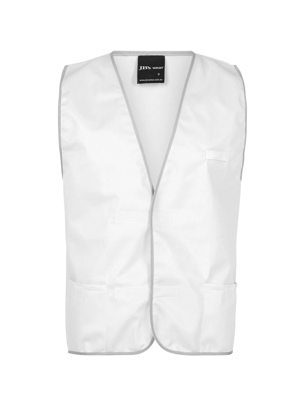 Fluro Vest in White – front view