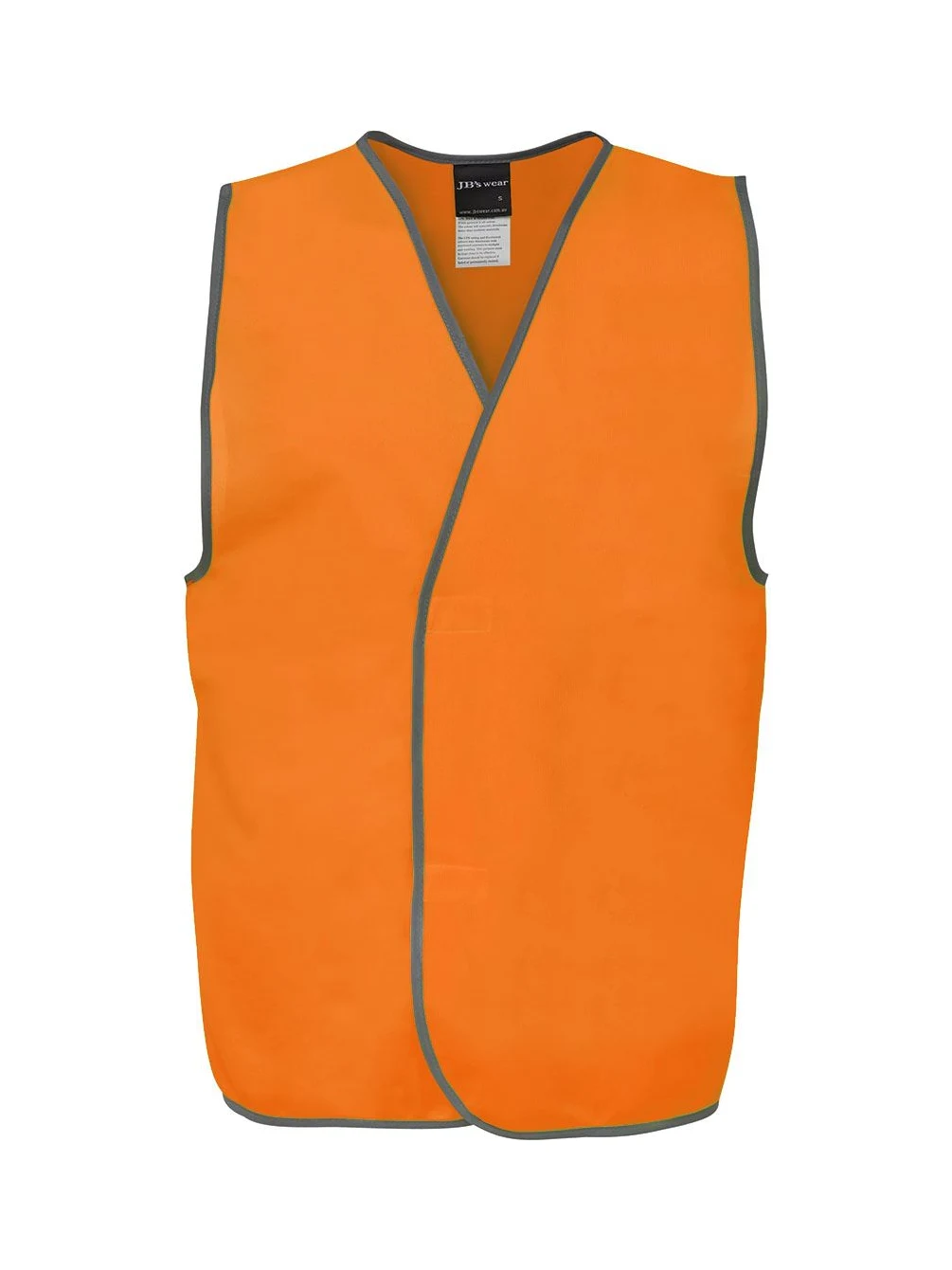 Hi Vis Safety Vest in Orange – front view