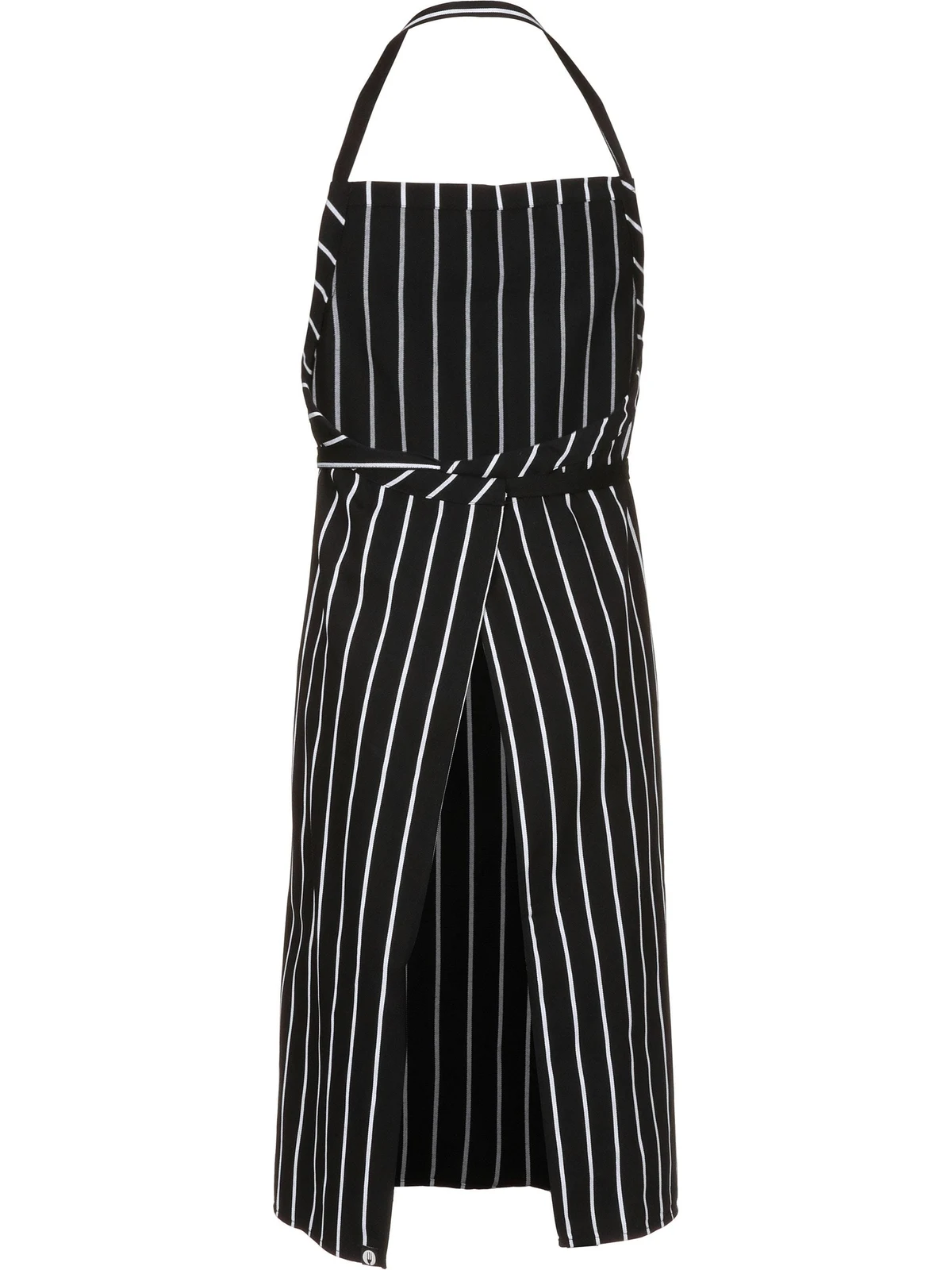 English Chef Apron in Black/White – back view