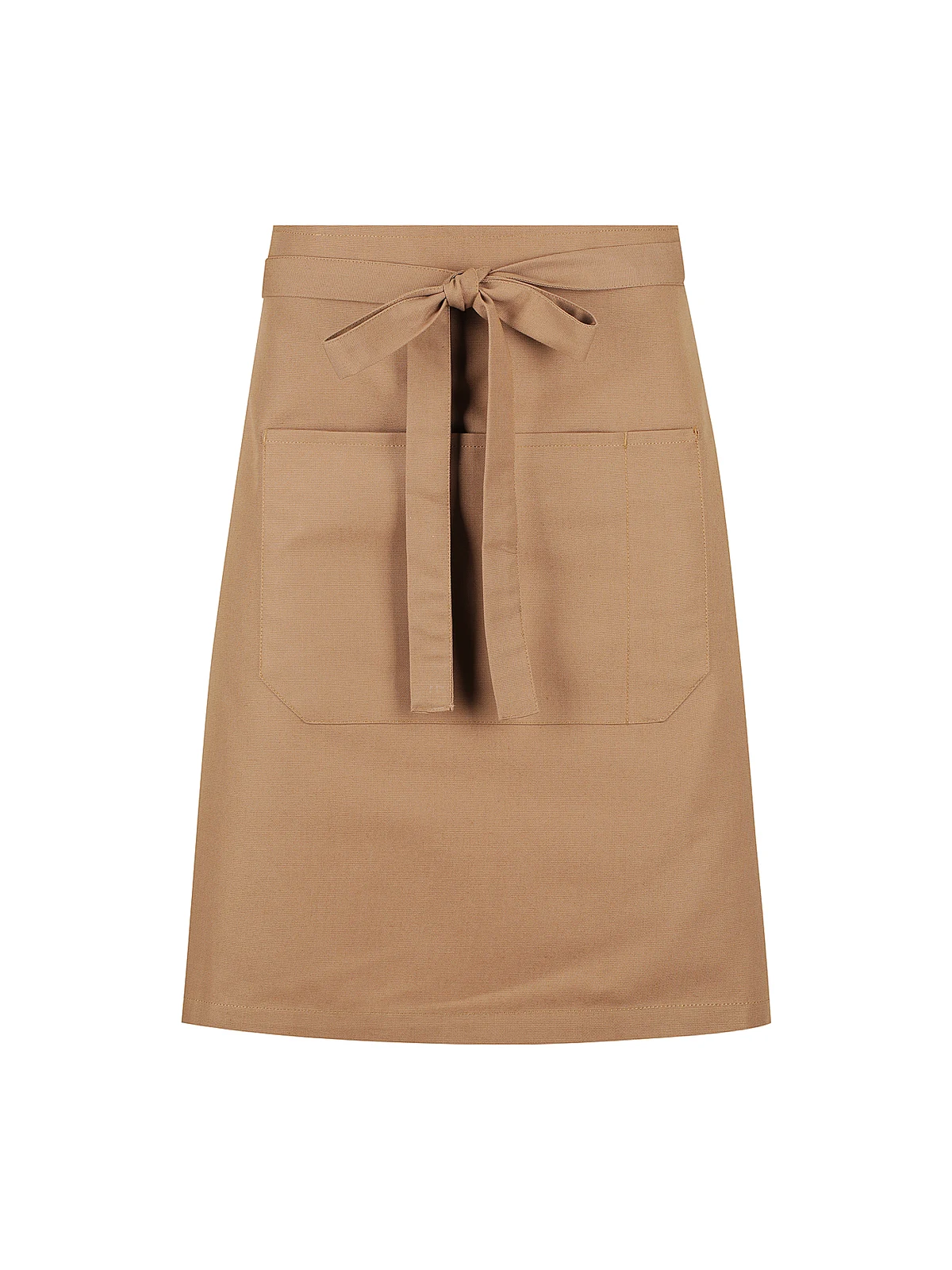 Capri Waist Apron in Khaki – front view