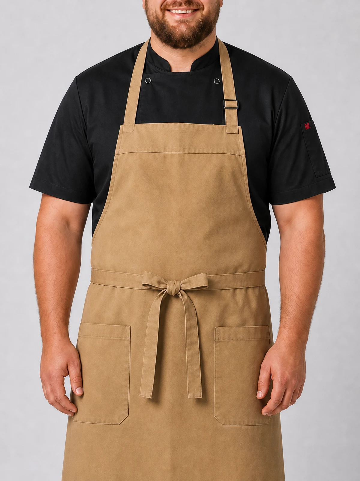 Lockharte Bib Apron – close-up detail