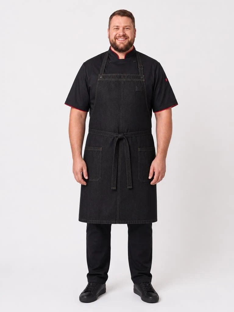 Berkeley Chefs Bib Apron – front view