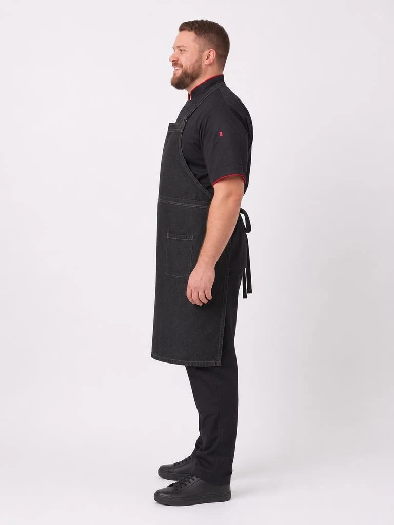 Berkeley Chefs Bib Apron – side view