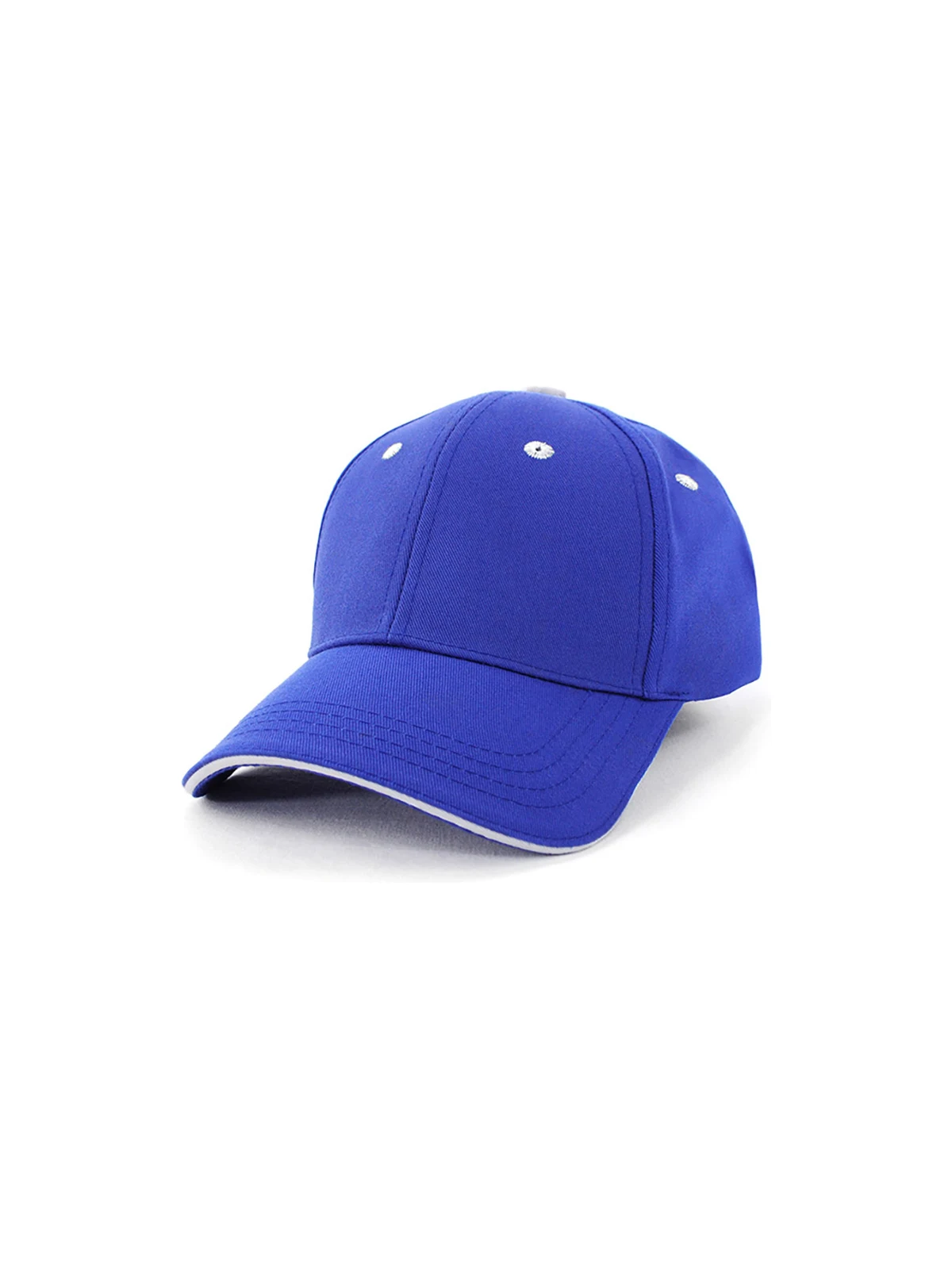 Pet/Cotton Sandwich Cap in Royal/White – front view