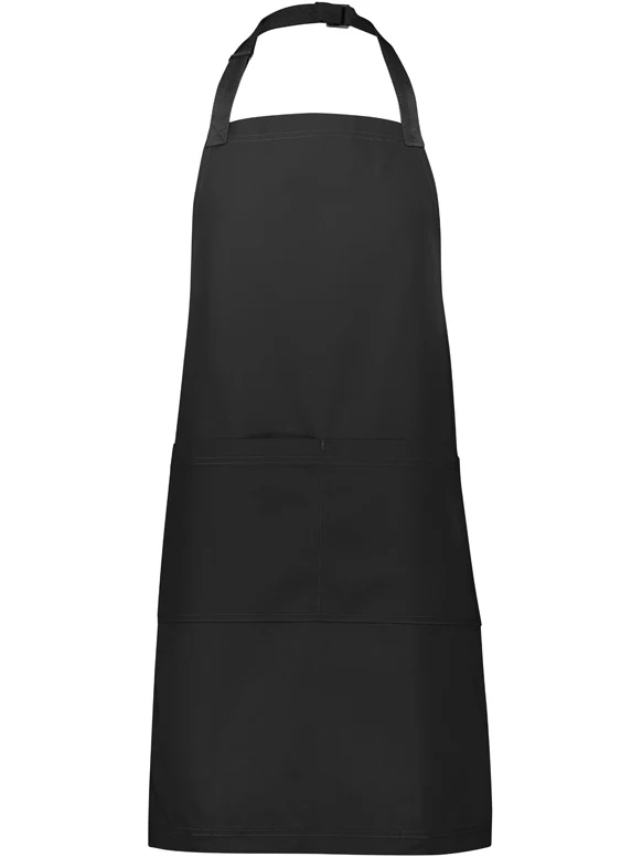 Barley Apron in Black – front view