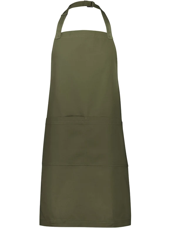 Barley Apron in Olive – front view