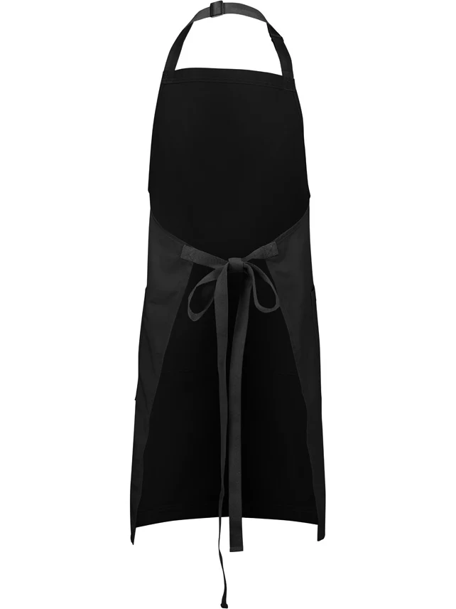 Barley Apron in Black – back view
