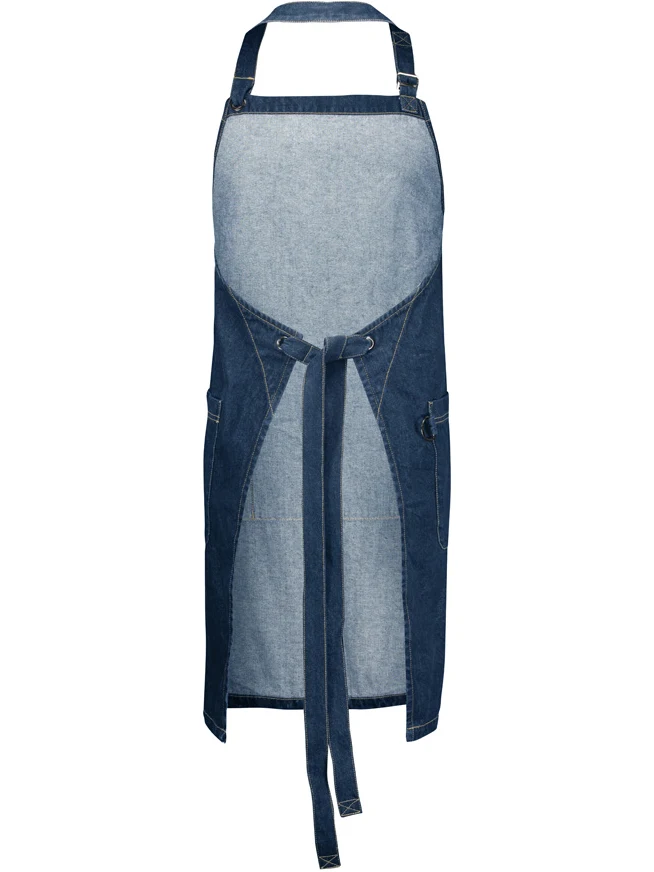 Clout Apron in Dark Blue – back view