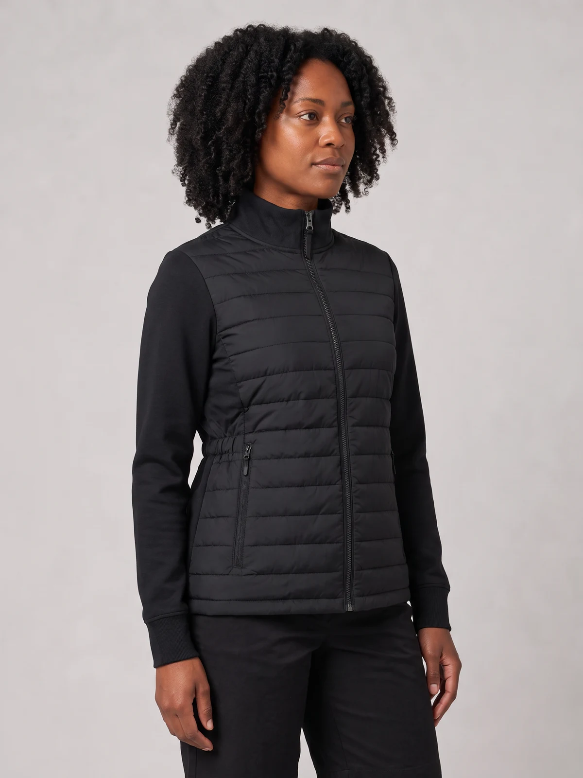 Women's Tailor Jacket in Black – side view