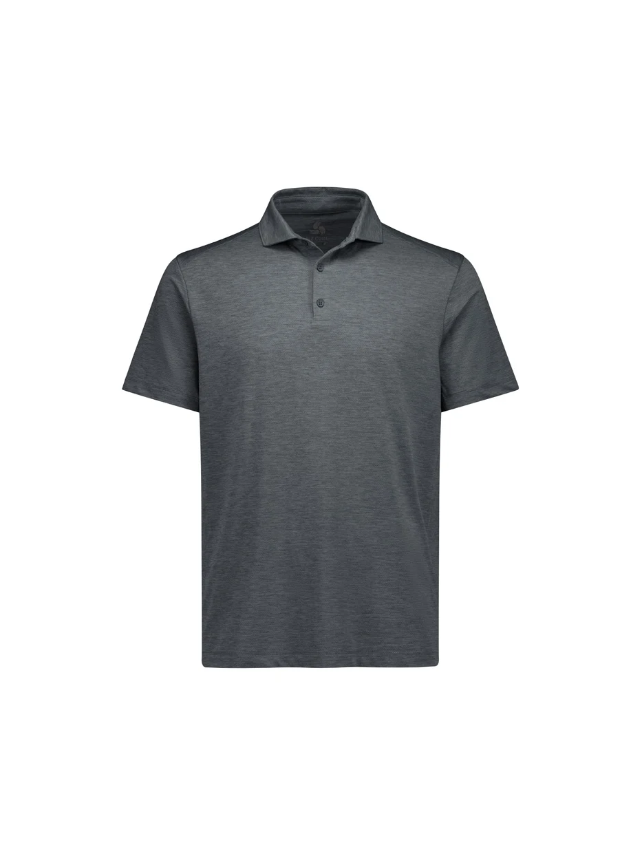 Men's Phoenix Short Sleeve Polo in Charcoal Marle – front view
