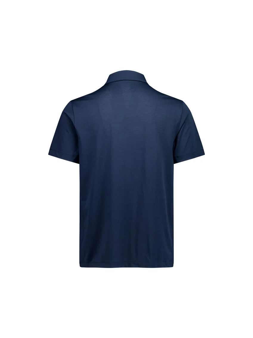 Men's Phoenix Short Sleeve Polo in Navy – back view