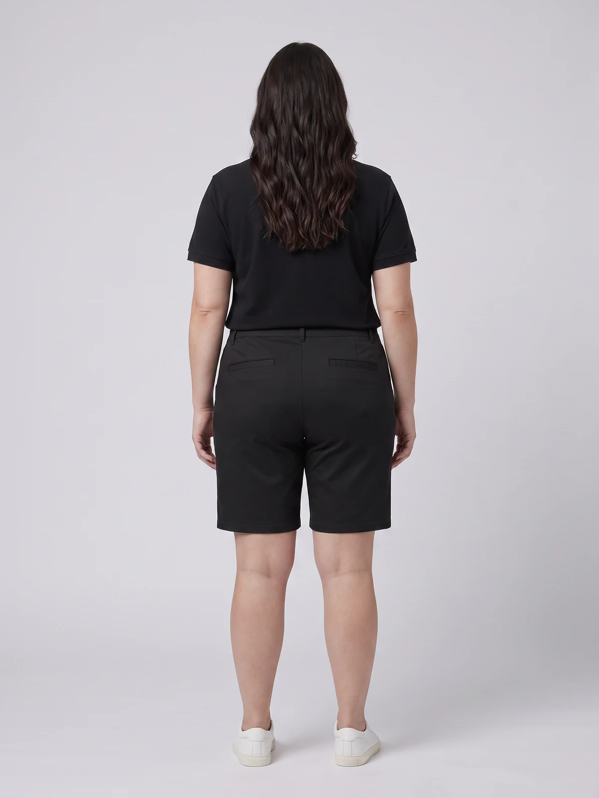 Lawson Ladies Chino Short in Black – back view